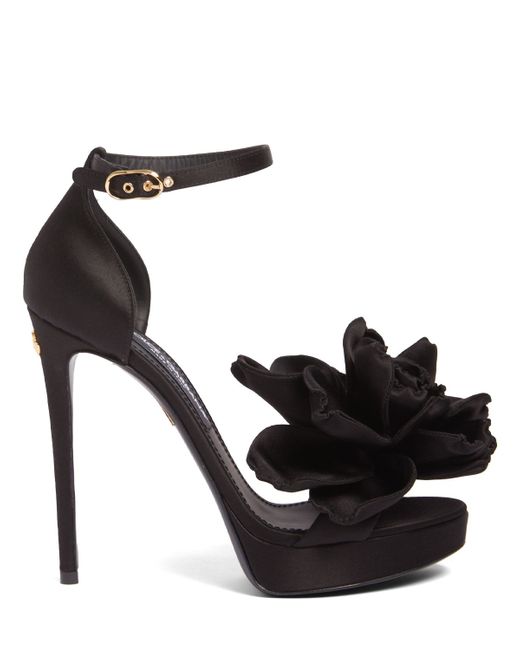 Dolce & Gabbana 105mm Keira Satin Platform Sandals