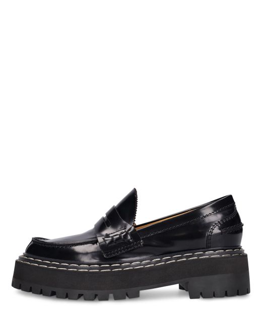 Proenza Schouler 30mm Lug Sole Leather Loafers