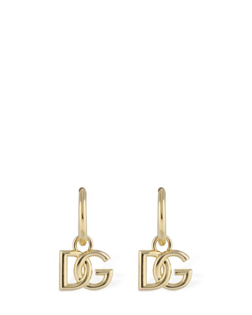 Dolce & Gabbana Dg Logo Hoop Earrings