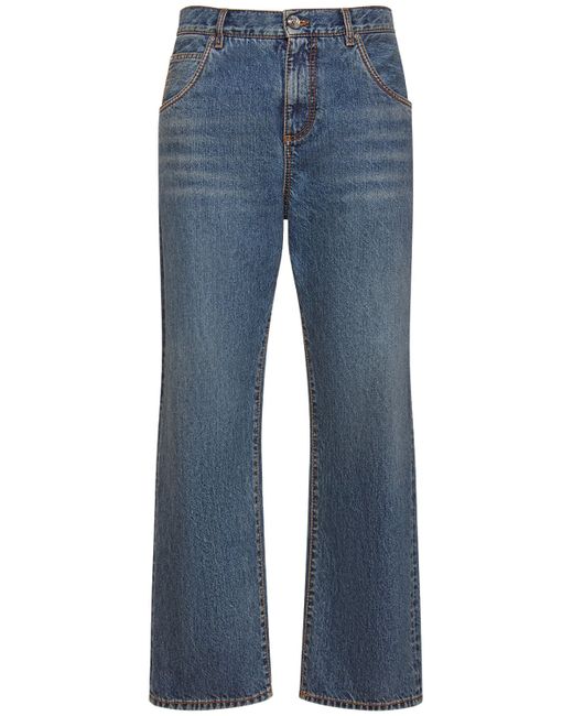 Etro Relaxed Fit Cotton Denim Jeans