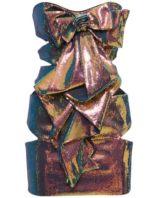 Alexandre Vauthier Sequined Mini Dress W Bows