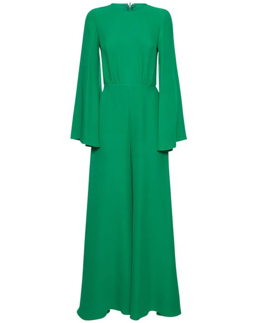 Valentino Cady Couture Long-sleeve Jumpsuit