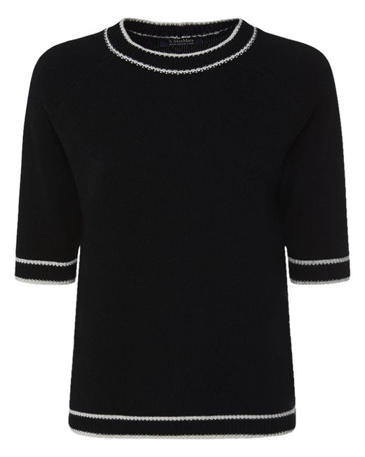 S Max Mara Gilly Wool Cashmere Knit T-shirt