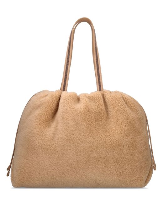 Brunello Cucinelli Wool Cashmere Top Handle Bag