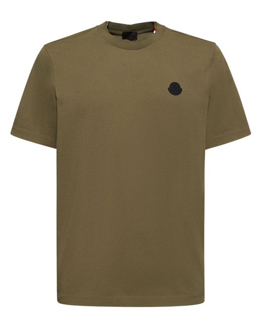 Moncler Logo Detail Cotton Jersey T-shirt