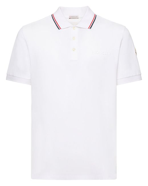 Moncler Logo Cotton Polo Shirt