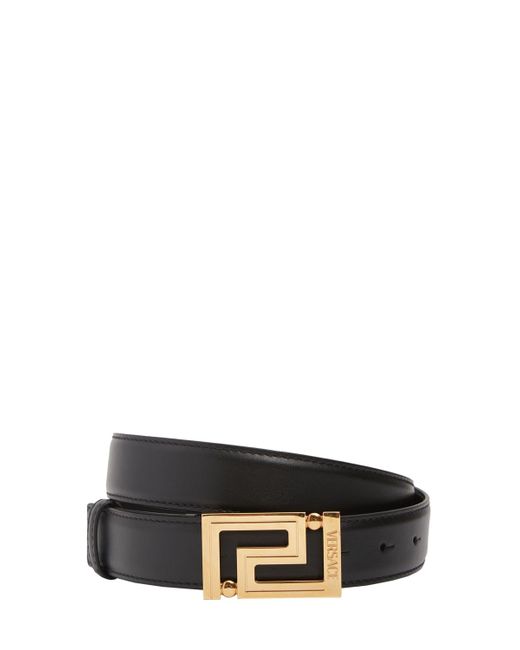 Versace Logo Leather Belt