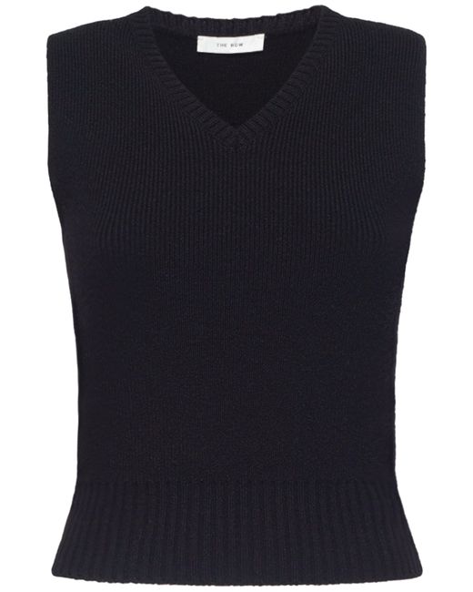 The Row Comi Cashmere Blend Knit Vest