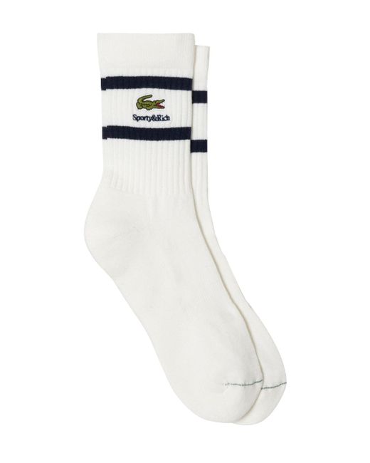 Sporty & Rich Ribbed Striped Socks