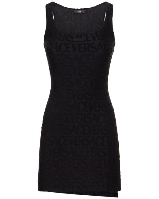 Versace Terry Logo Jacquard Mini Dress