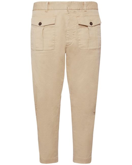 Dsquared2 Stretch Cotton Drill Cargo Pants