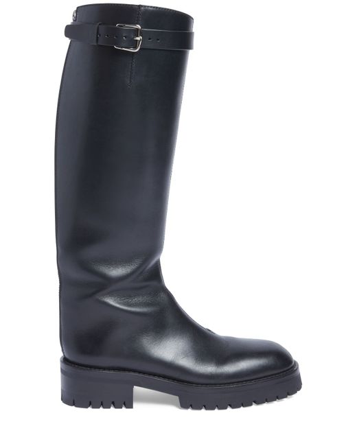 Ann Demeulemeester 50mm Nes Leather Tall Boots
