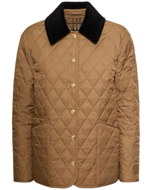 Burberry Dranefeld Quilted Buttoned Short Jacket