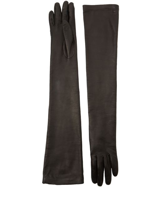 Max Mara Amica Leather Long Gloves