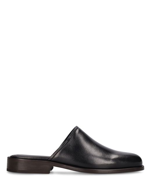 Lemaire Square Leather Mules