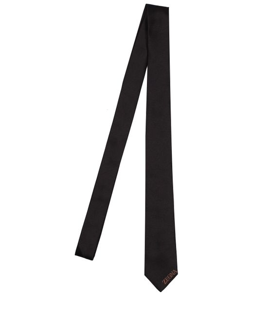 Z Zegna 6cm Silk Jacquard Tie