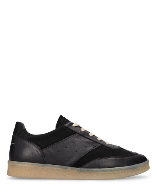Mm6 Maison Margiela Leather Low Top Sneakers