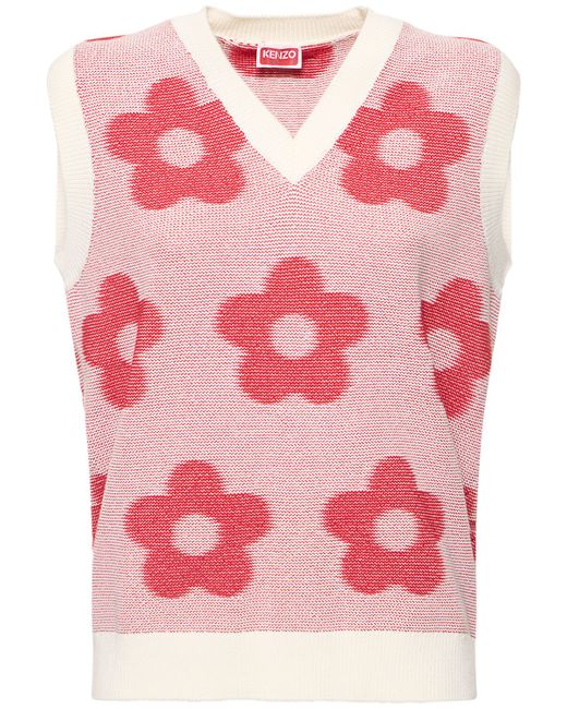 KENZO Paris Kenzo Flower Spot Cotton Vest