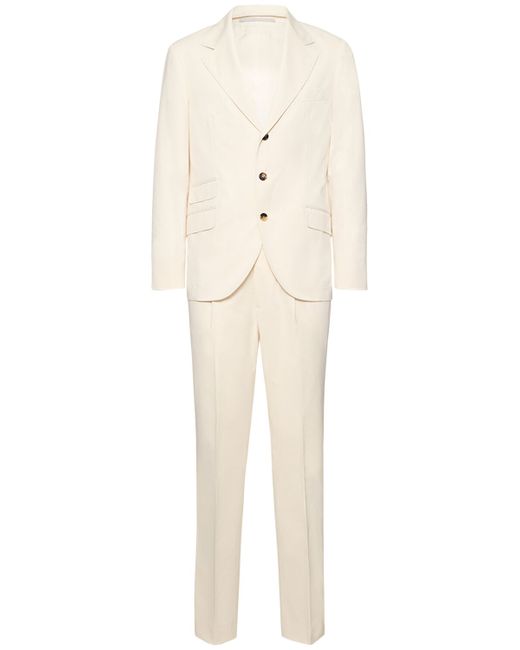 Brunello Cucinelli Cotton Wool Gabardine Suit
