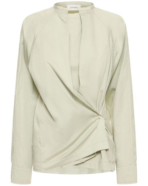 Lemaire Twisted Cotton Poplin Top