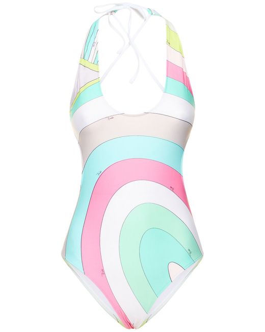 Pucci Iride Printed Lycra One Piece Swimsuit