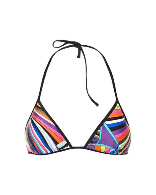 Pucci Iride Printed Lycra Bikini Top