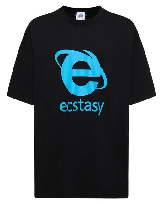 Vetements Ecstasy Printed Cotton T-shirt