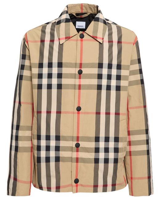 Burberry Sussex Check Print Bomber Jacket