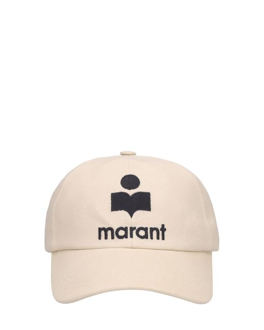 Isabel Marant Embroidered Logo Cotton Baseball Cap