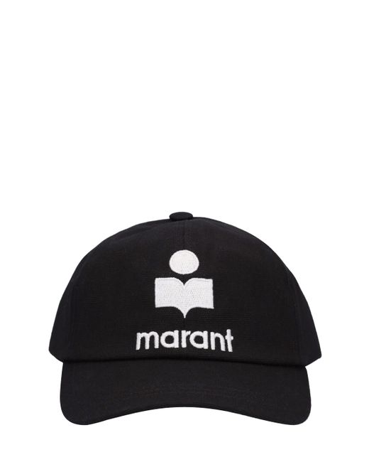 Isabel Marant Embroidered Logo Cotton Baseball Cap