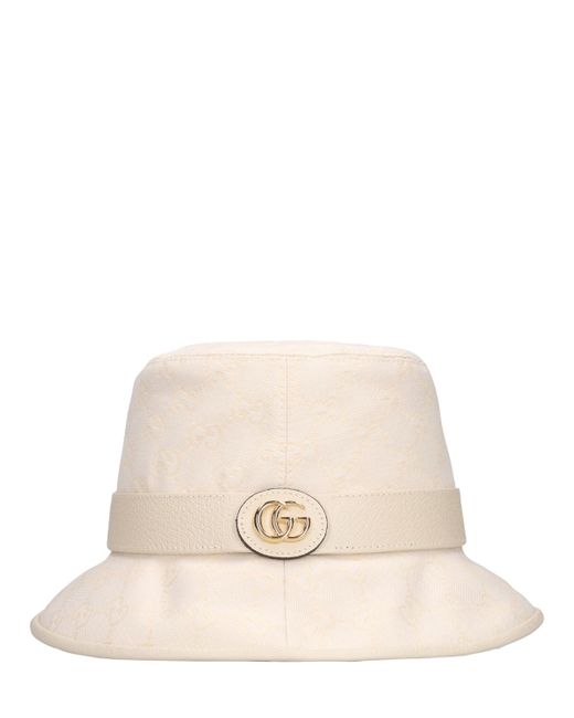 Gucci Gg Jago Cotton Blend Canvas Bucket Hat