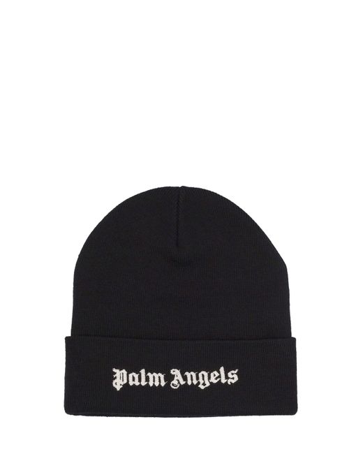 Palm Angels Classic Logo Wool Beanie