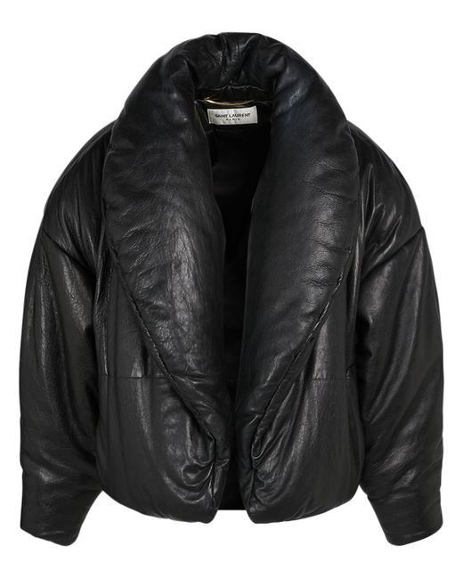 Saint Laurent Casual Leather Bomber Jacket