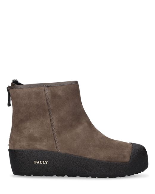 Bally 30mm Guard Suede Rubber Boots