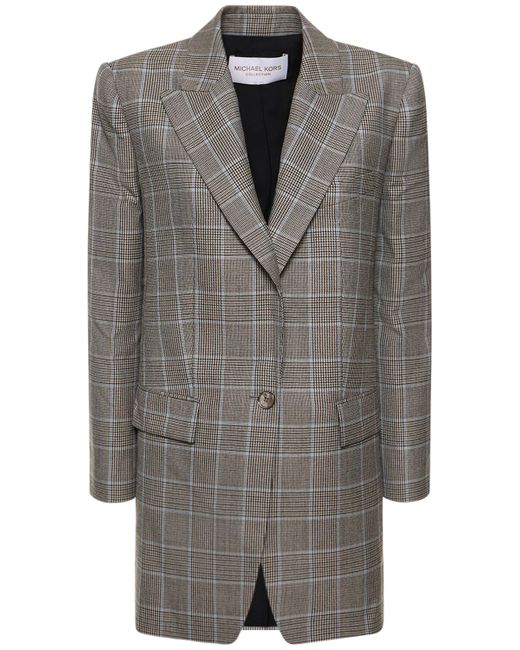 Michael Kors Collection Darcy Tailored Wool Crepe Blazer