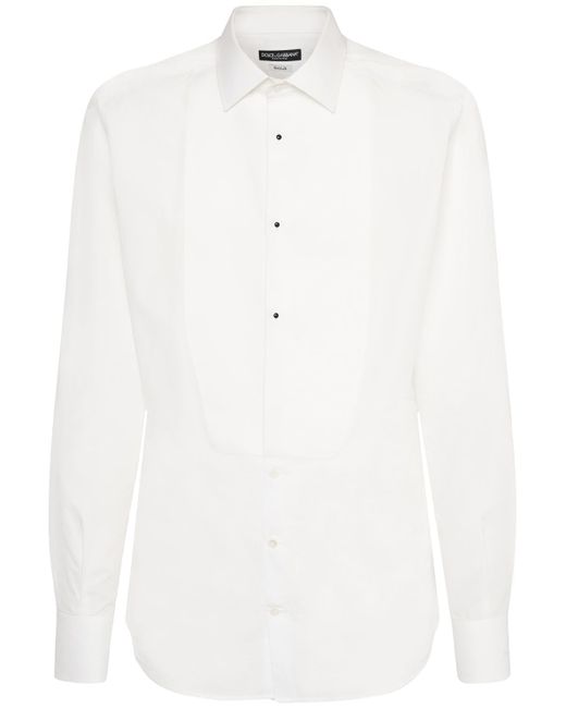 Dolce & Gabbana Cotton Tuxedo Shirt