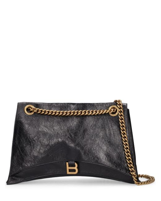 Balenciaga Large Crush Chain Leather Shoulder Bag