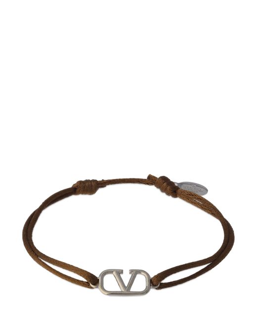 Valentino Garavani V Logo Signature Adjustable Bracelet