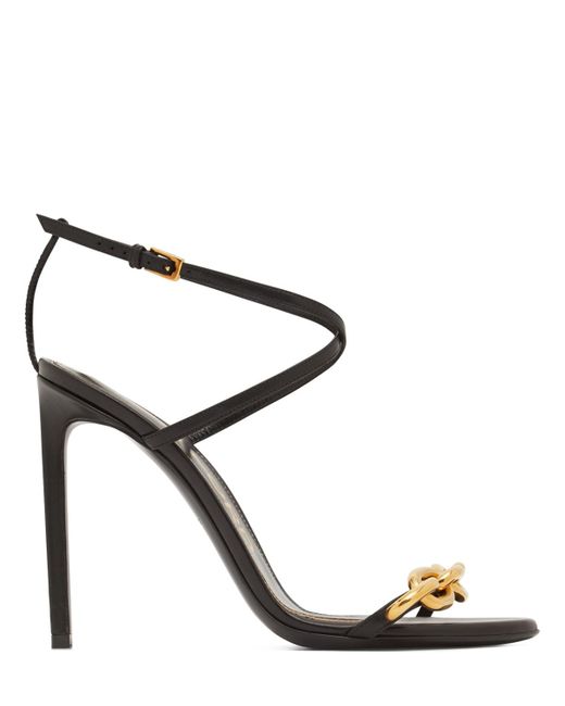 Tom Ford 105mm Chain Leather Sandals