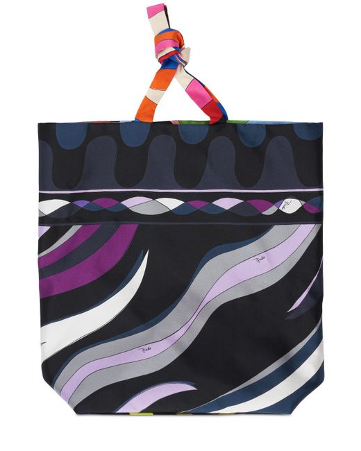 Pucci Gallery Reversible Silk Tote Bag