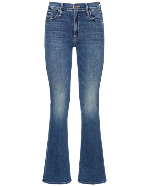 Mother The Outsider Sneak Mid Rise Cotton Jeans