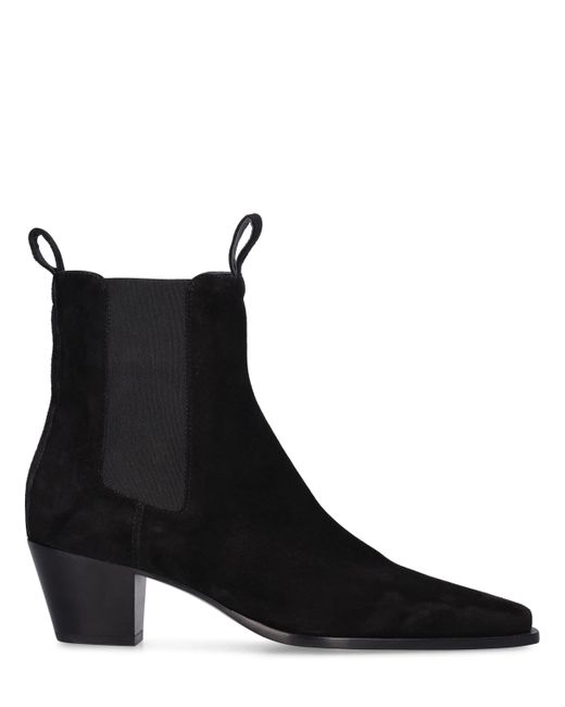 Totême 50mm The City Suede Ankle Boots