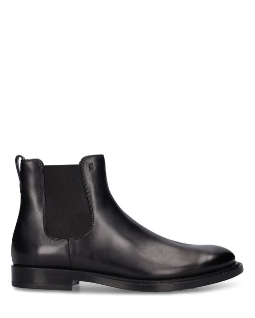 Tod's Brushed Leather Chelsea Boots