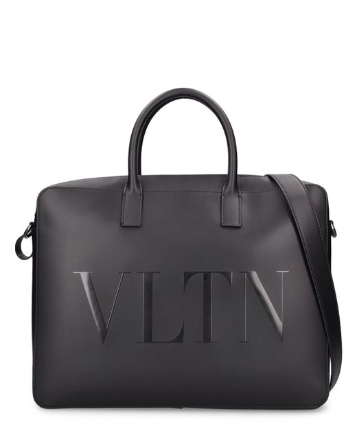 Valentino Garavani Vltn Leather Brief Case