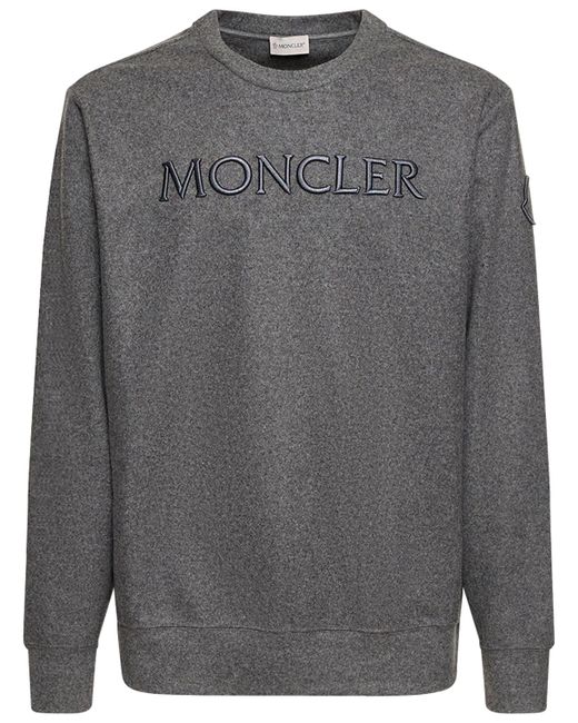 Moncler Logo Wool Blend Sweatshirt