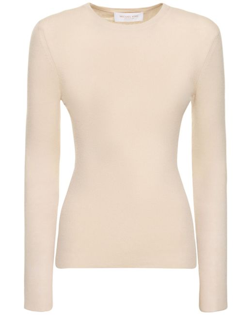Michael Kors Collection Rib Knit Cashmere Top