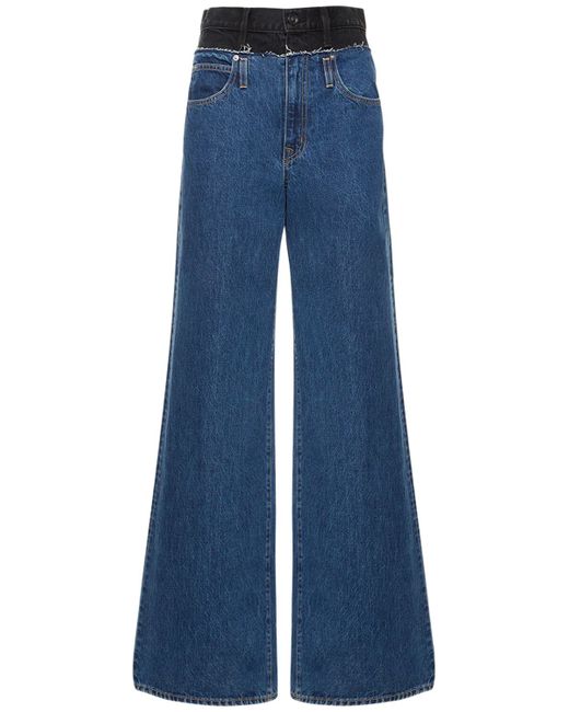 Slvrlake Re-worked Eva Double Waistband Jeans