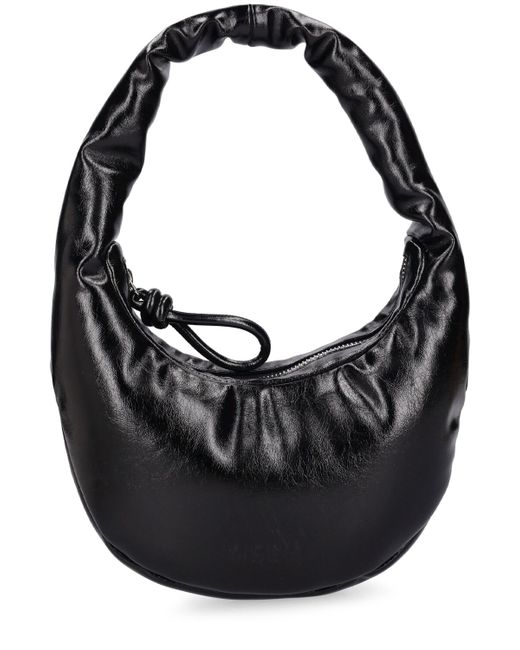 Msgm Puffy Hobo Faux Leather Shoulder Bag