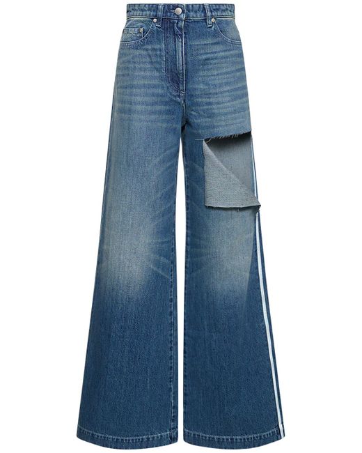 Peter Do Cotton Cut Out Wide Jeans