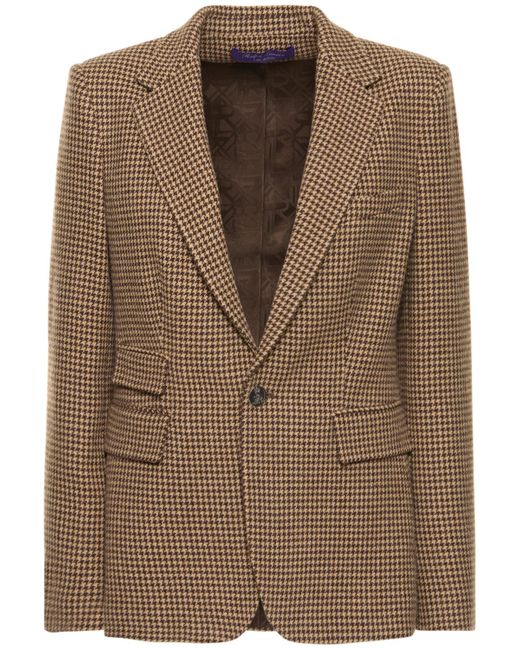 Ralph Lauren Collection Tweed Houndstooth Jacket